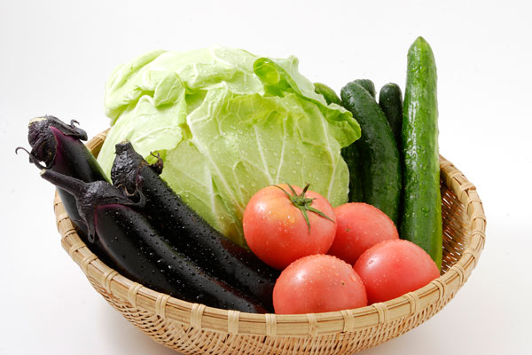 野菜集合 画像1 キャベツ ナス トマト キュウリ 野菜素材 無料写真素材 フリー