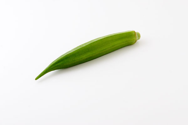 オクラ 白バック 野菜 画像3 無料写真素材