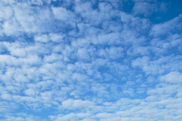 h66-9741 青空と雲 画像 うろこ雲 無料写真素材