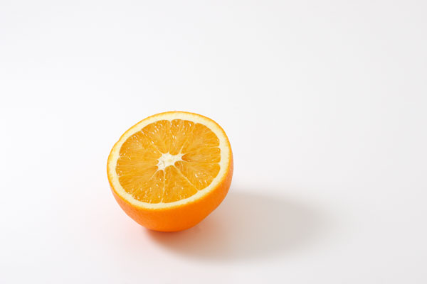 オレンジ 画像2 果物 白バック フリー写真素材