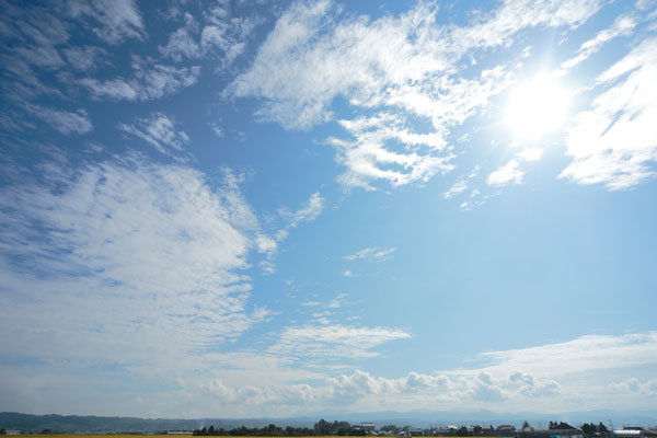 青空と雲 画像 合成素材 4855フリー写真素材 「花ざかりの森」