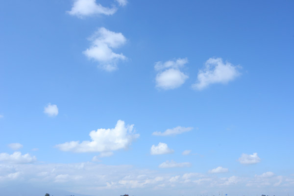 空 青空 雲 合成用 画像 フリー写真素材