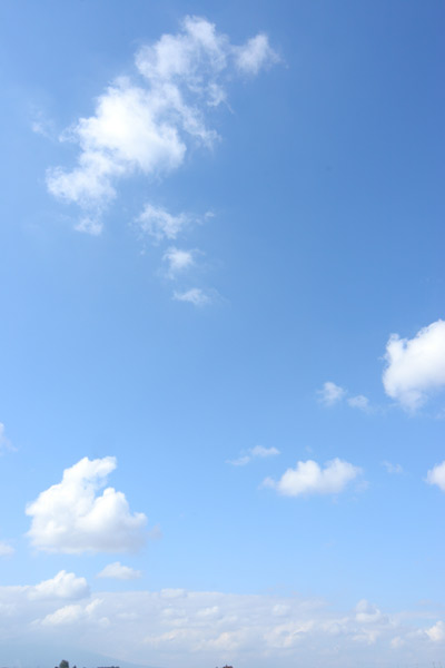 合成用 青空 空 雲の写真 画像4 無料素材