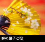 無料写真素材ストックフォトライブラリー金の扇子と桜