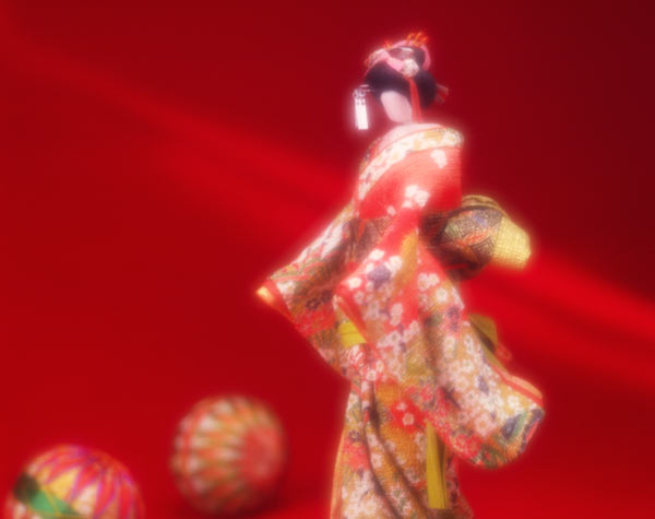 和装の紙人形 和服 日本調 和風 画像 無料写真素材フリー